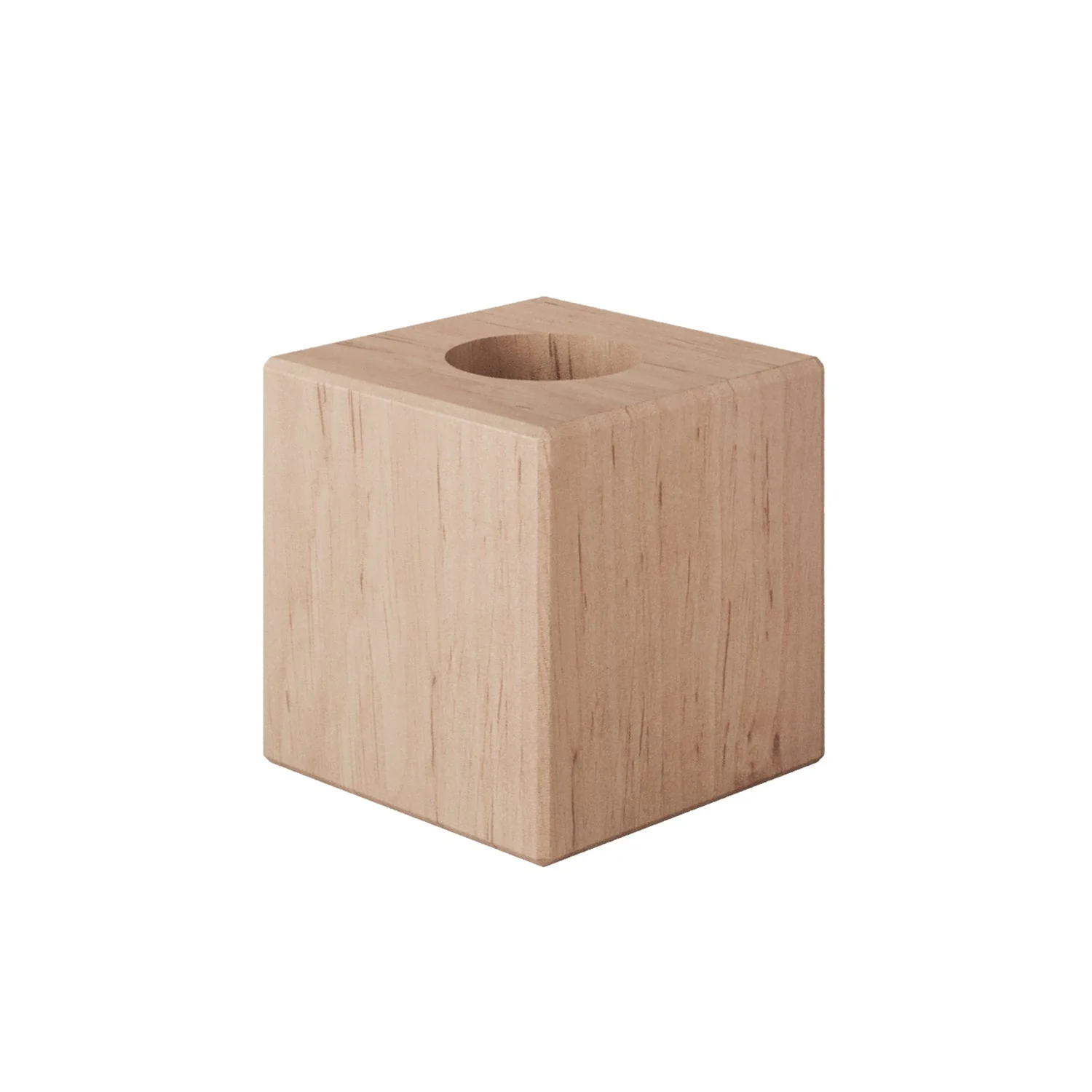 Wooden lamp base - Cube