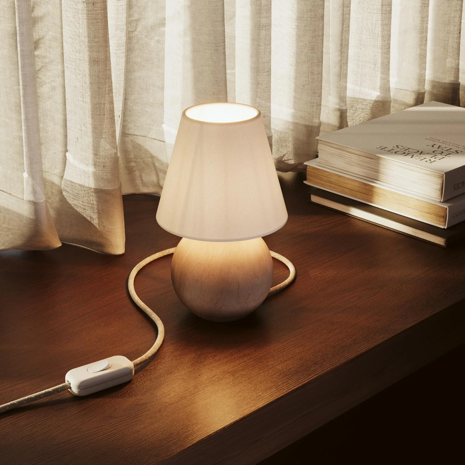 Wooden lamp base - Sphere - Image 2