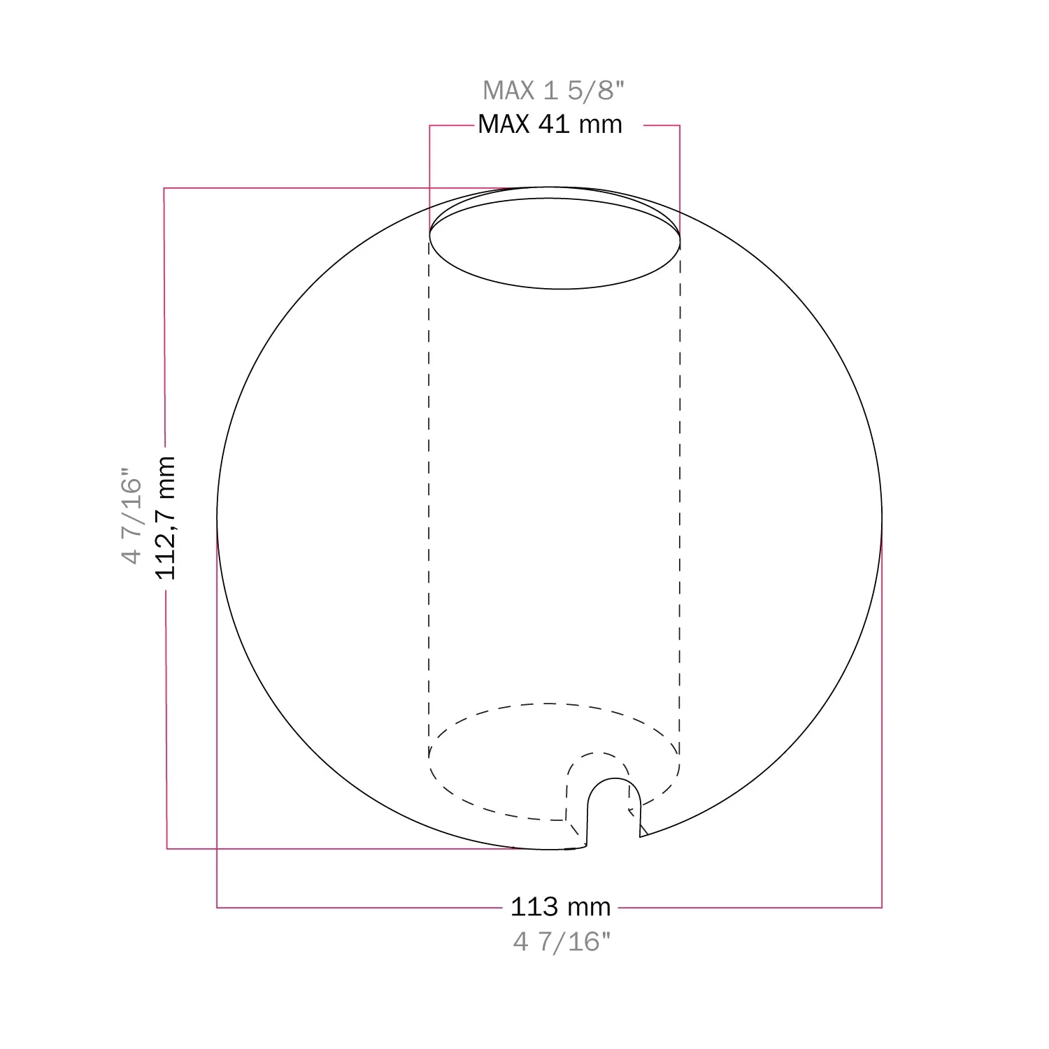 Wooden lamp base - Sphere - Image 5