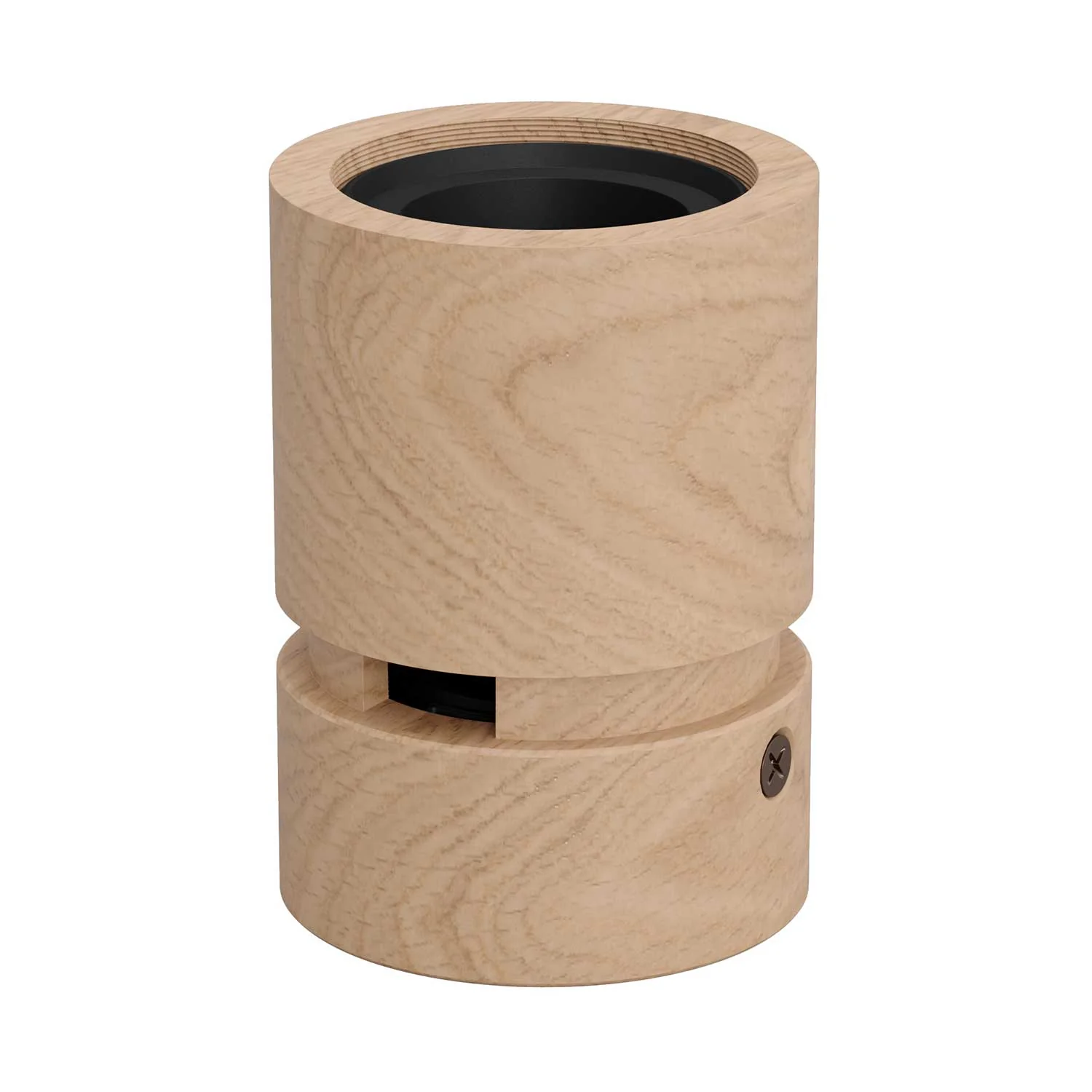 Wooden lamp holder for cable for string light and Filé system. Made in Italy - Neutral - Image 2