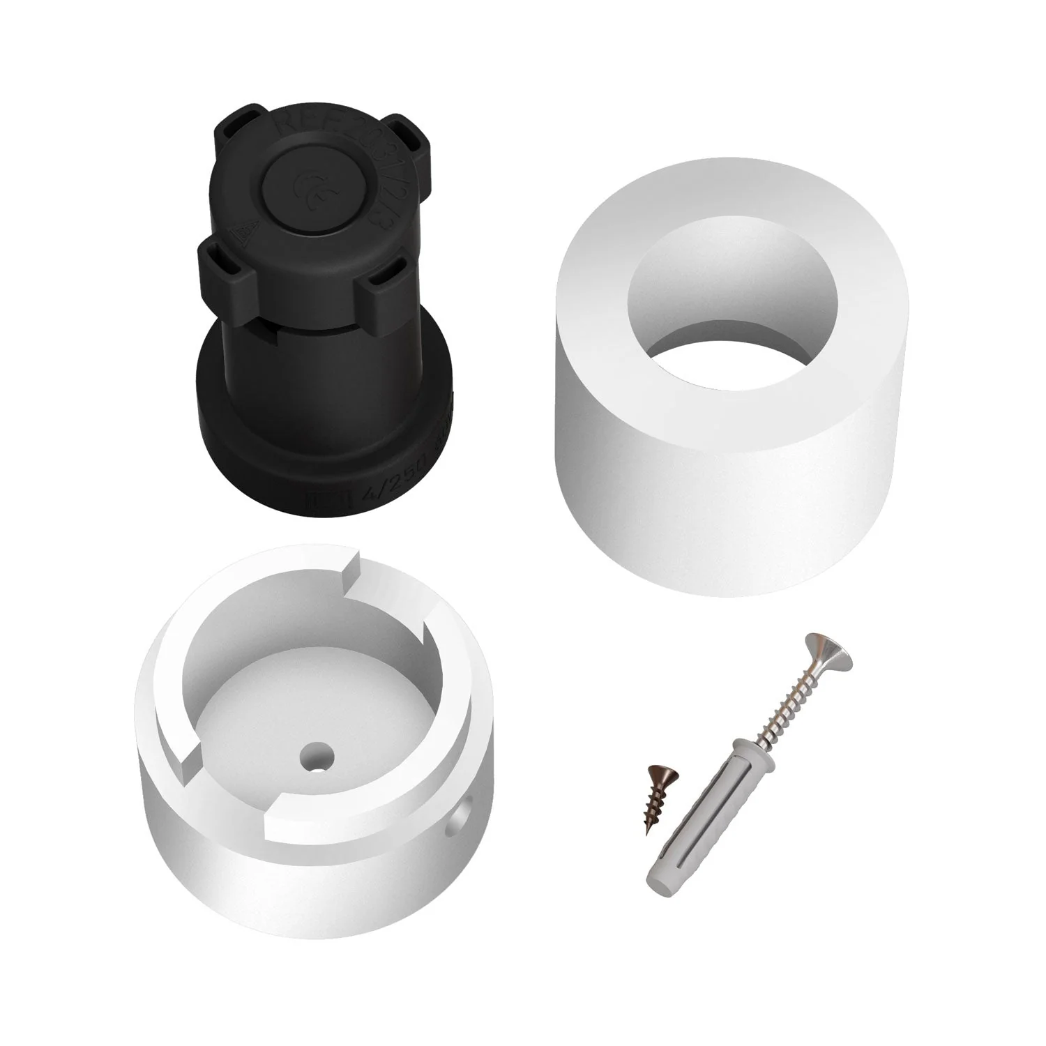Wooden lamp holder for cable for string light and Filé system. Made in Italy - White - Image 3