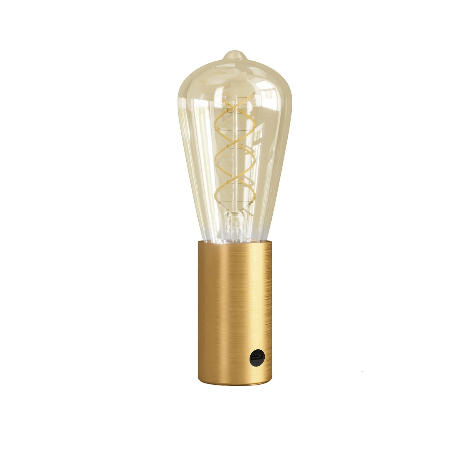 YES! Portable lamp at 5V with ST64 light bulb - Satin bronze