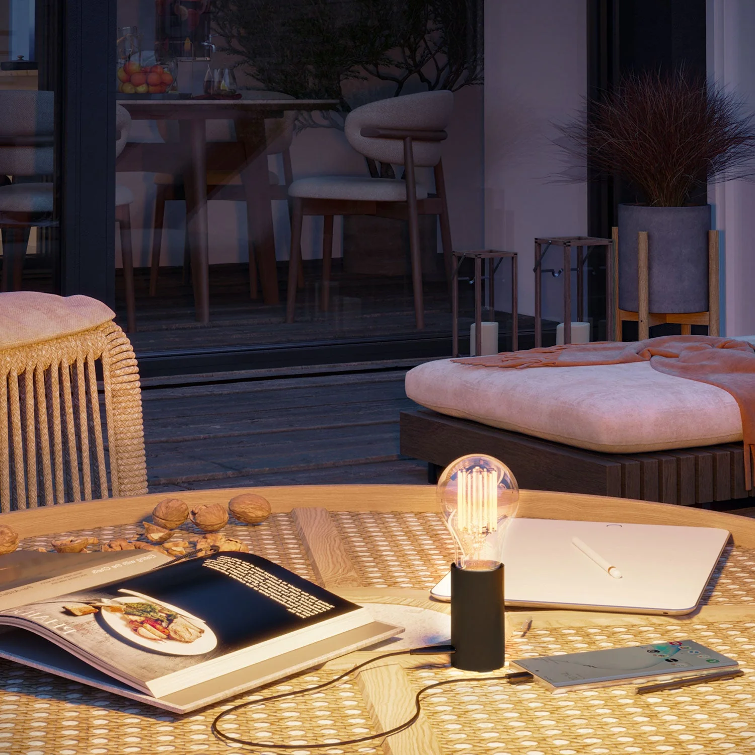 YES! Portable lamp at 5V with A60 light bulb - Black - Image 5