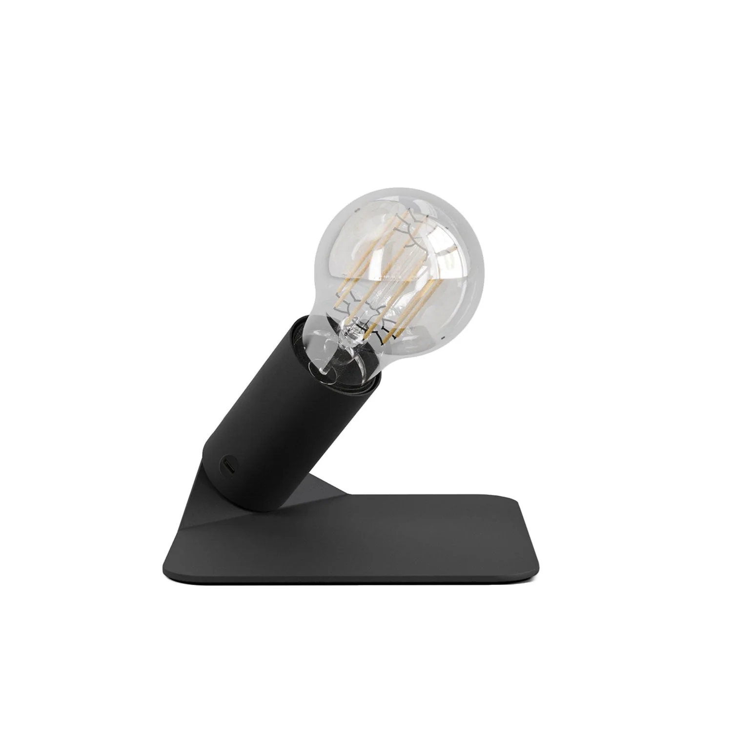 YES! 5V table lamp with A60 light bulb and metal base - Black