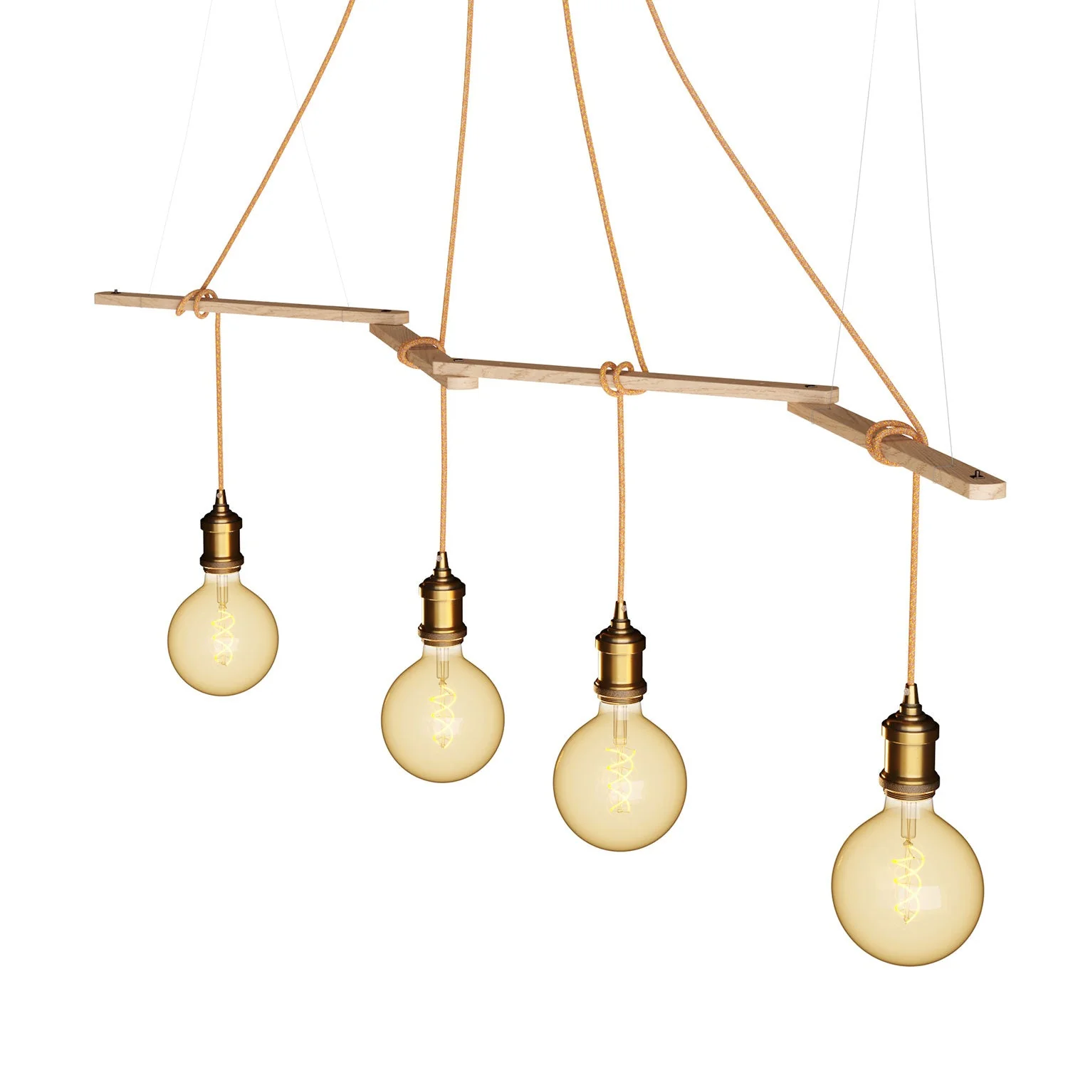 Zigh-Zagh, adjustable wooden ceiling support for pendant lamps - Image 2